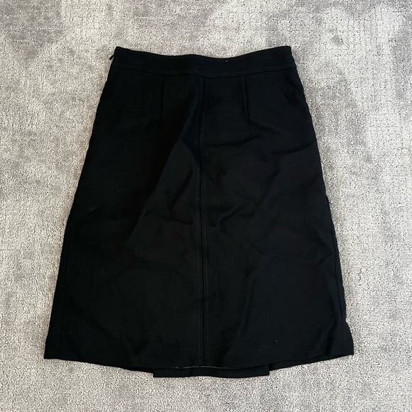 Carolina Herrera Wool Front Pleated MIDI Skirt - Picture 5 of 5